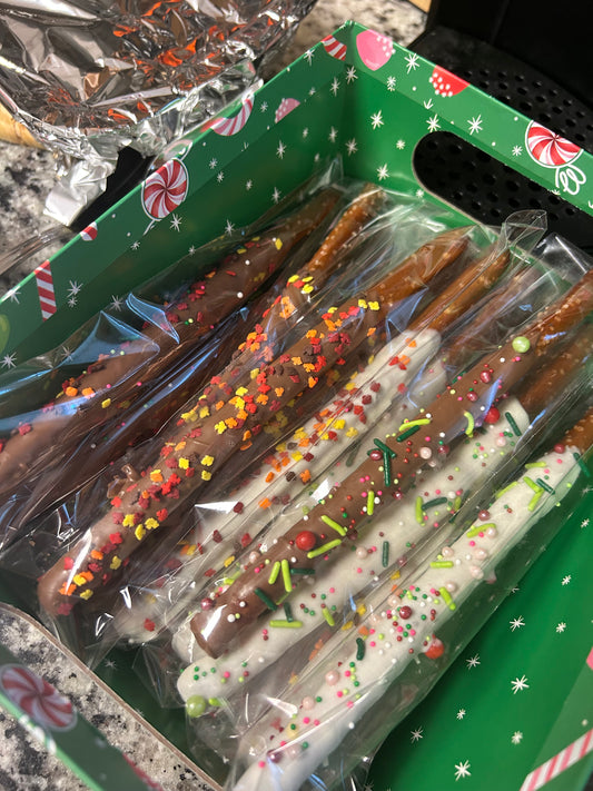 Chocolate Covered Pretzel Rods